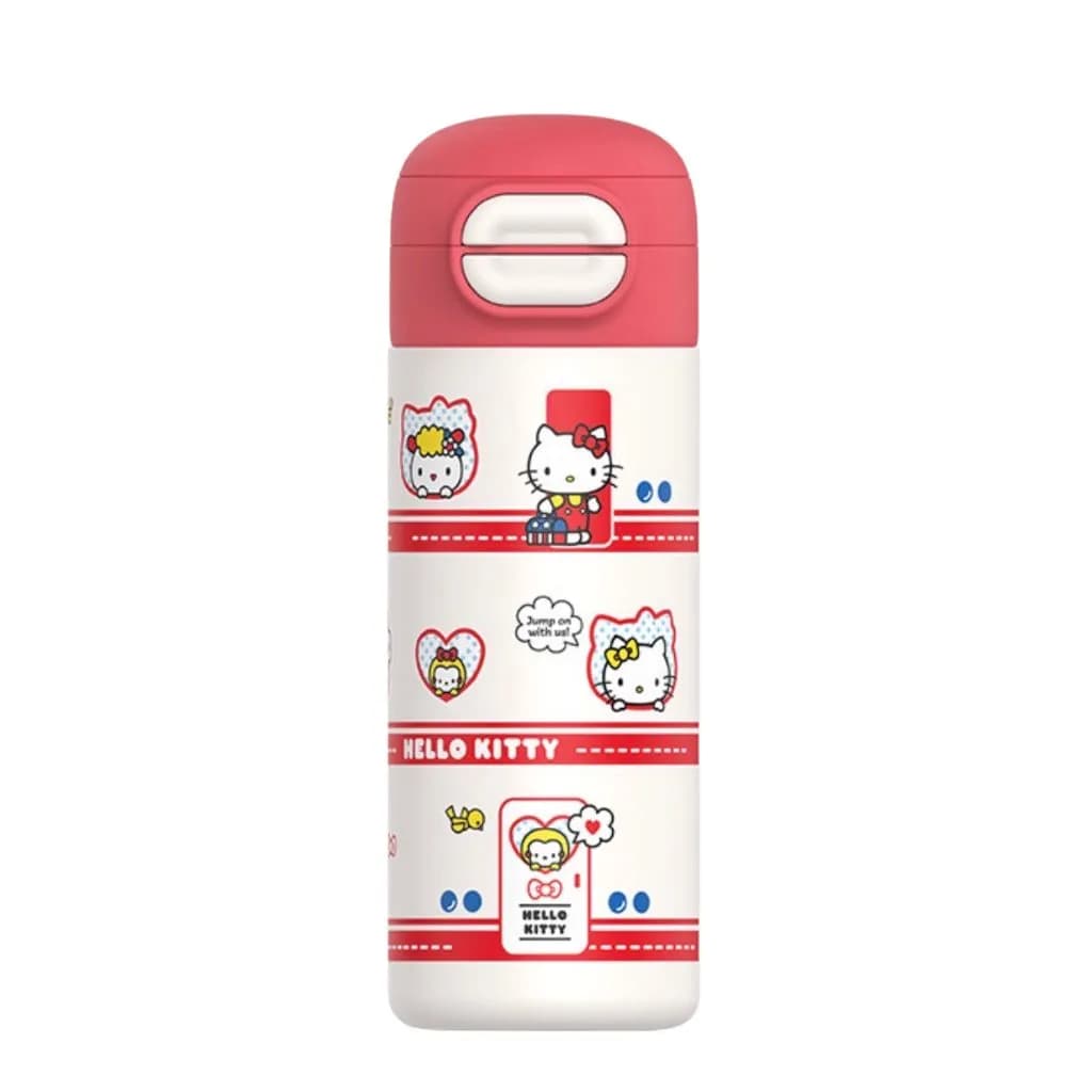 تراول ماگ استیل مدل دو حالته طرح هلو کیتی 530Ml