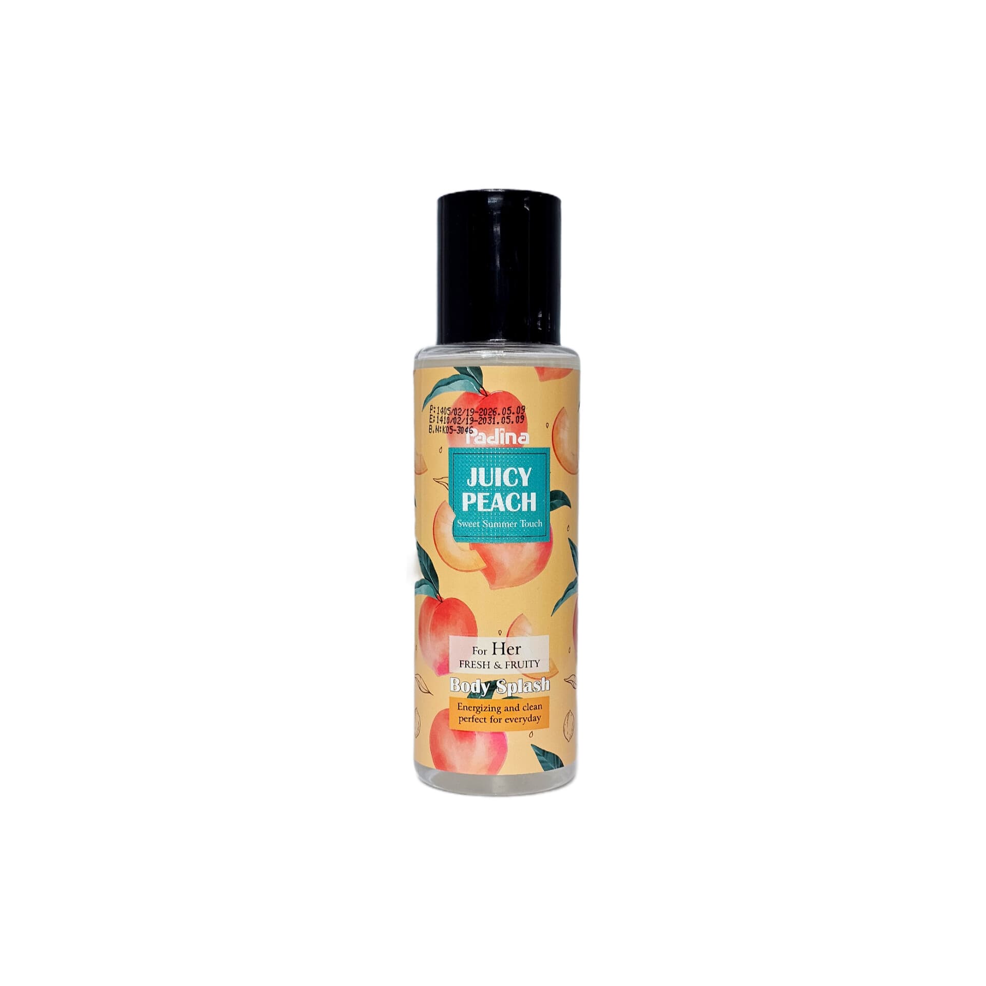 بادی اسپلش زنانه پادینا رایحه Juicy Peach حجم 240 میل