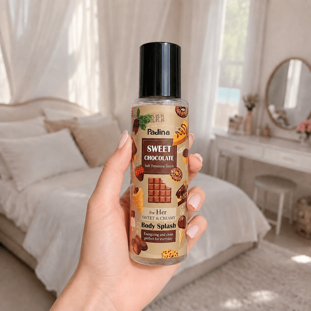 بادی اسپلش زنانه پادینا رایحه Sweet Chocolate حجم 240 میل — تصویر ۳
