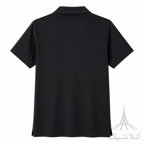 تیشرت ورزشی تخصصی مردانه یقه دار دکمه دار اورجینال وارداتی کرویت Crivit آلمان مشکی Tennis Club — تصویر ۲