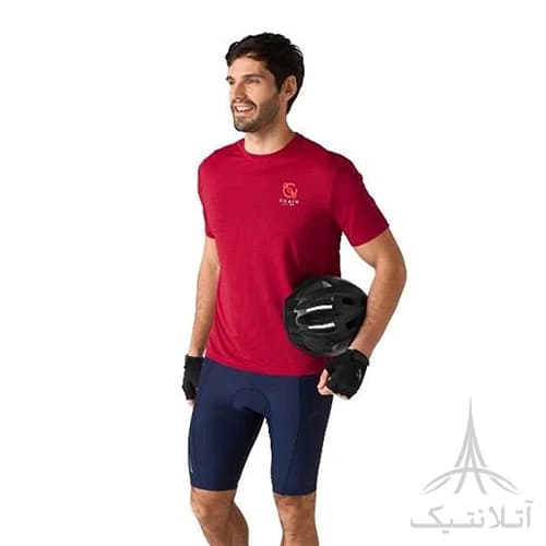 تیشرت ورزشی تخصصی دوچرخه سواری مردانه اورجینال وارداتی کرویت Crivit آلمان قرمز — تصویر ۲