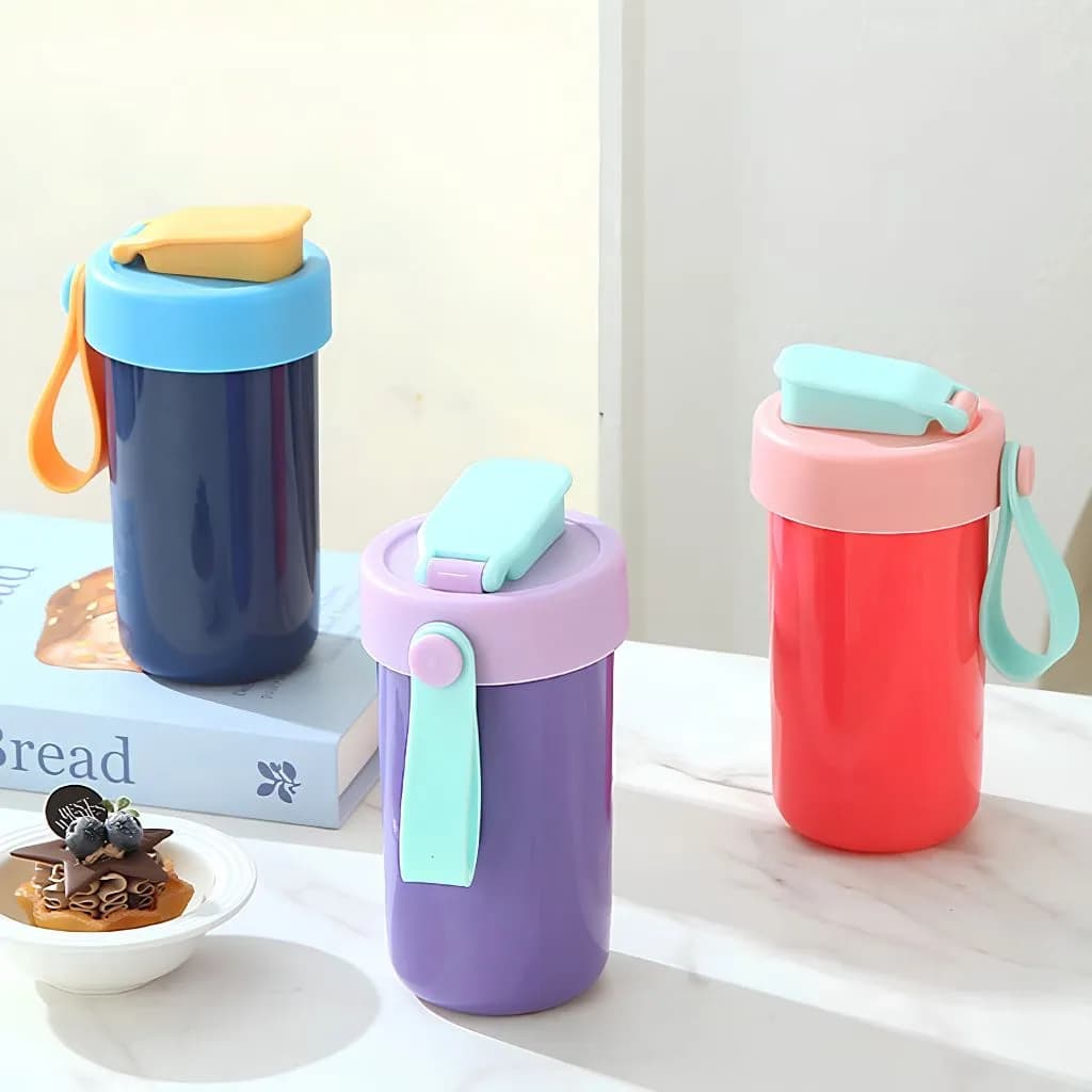 لانچ باکس پلاستیکی به همراه قمقمه مدل سه محفظه ای 1000Ml — تصویر ۲