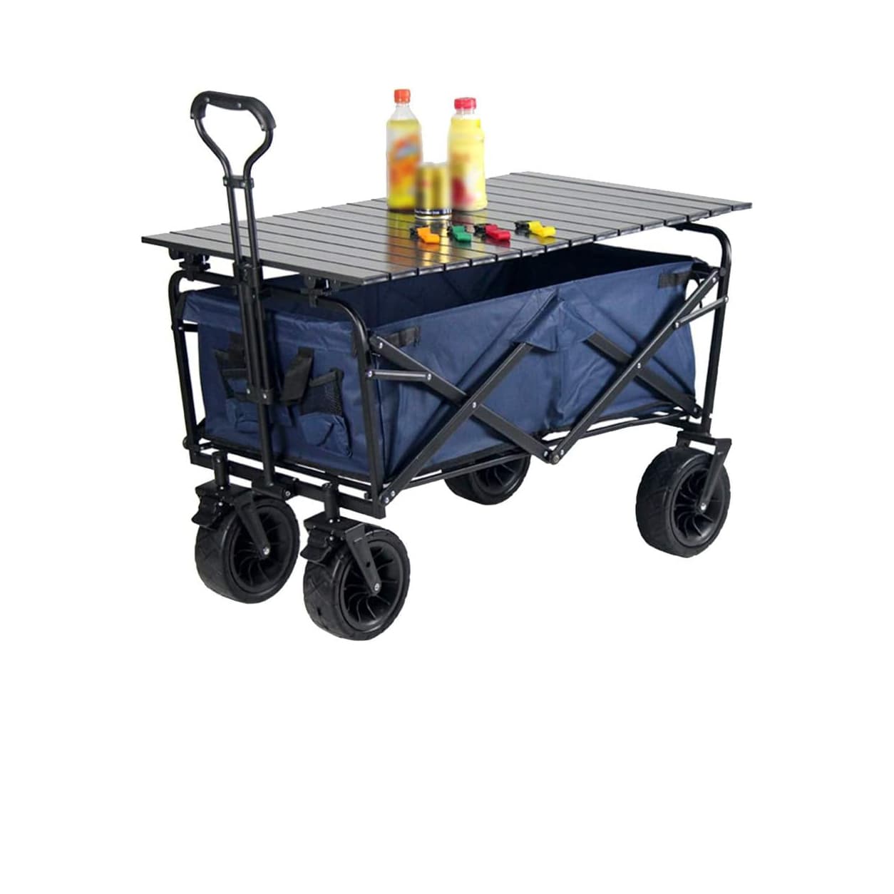 چرخ دستی کمپینگ تاشو توبیز همراه با میز مدل ALE003