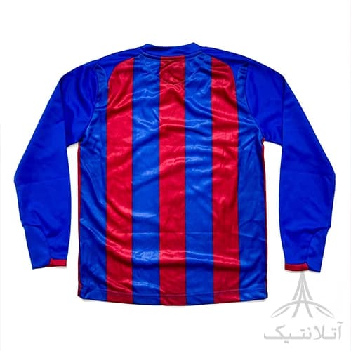 بلوز آستین دار ورزشی پسرانه فوتبالی برند آمبرو Umbro اورجینال وارداتی آبی اناری — تصویر ۲
