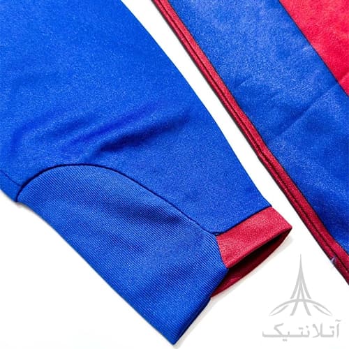بلوز آستین دار ورزشی پسرانه فوتبالی برند آمبرو Umbro اورجینال وارداتی آبی اناری — تصویر ۴