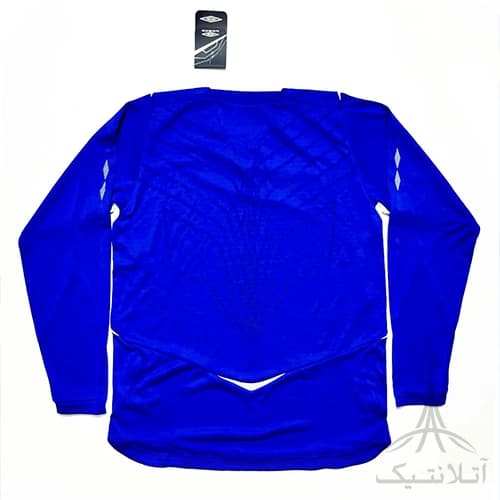 بلوز آستین دار ورزشی پسرانه فوتبالی برند آمبرو Umbro اورجینال وارداتی آبی — تصویر ۲