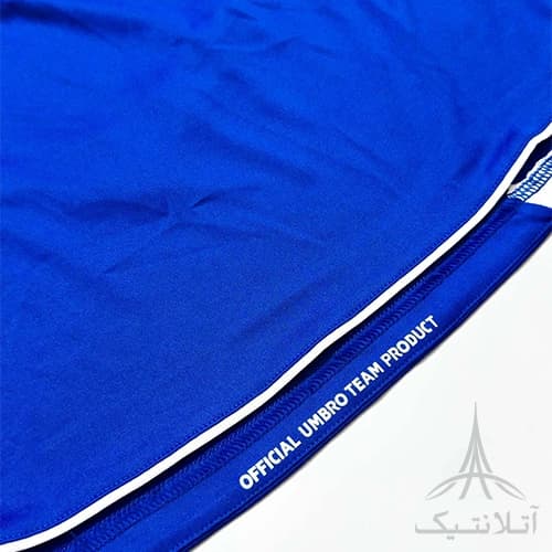 بلوز آستین دار ورزشی پسرانه فوتبالی برند آمبرو Umbro اورجینال وارداتی آبی — تصویر ۴