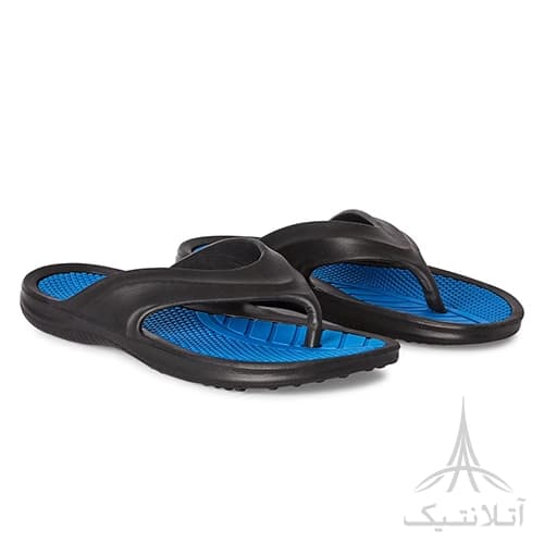 اسلیپر صندل انگشتی اورجینال برند جورج آلمان George Men’s Sean Flip Flops مشکی آبی — تصویر ۲