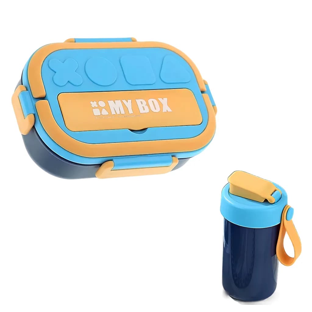ظرف غذا همراه قمقمه مدل MY BOX مینیمال 1000ML — تصویر ۶