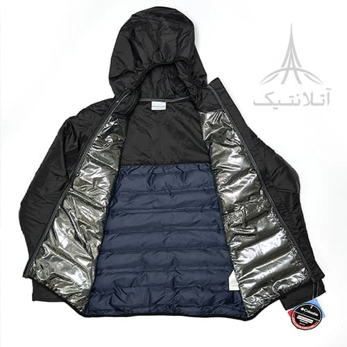 کاپشن وارداتی کلمبیا Columbia دارای تکنولوژی آمنی هیت (Omni-Heat) کلاه دار تراکم پر 650 چریکی — تصویر ۴