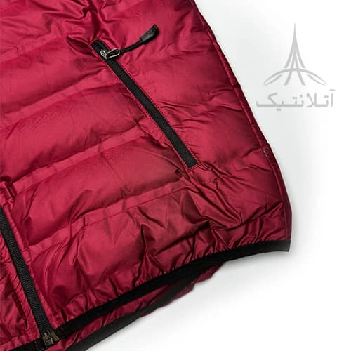 کاپشن وارداتی کلمبیا Columbia دارای تکنولوژی آمنی هیت (Omni-Heat) کلاه دار تراکم پر 650 زرشکی — تصویر ۵
