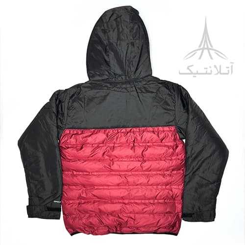 کاپشن وارداتی کلمبیا Columbia دارای تکنولوژی آمنی هیت (Omni-Heat) کلاه دار تراکم پر 650 زرشکی — تصویر ۶