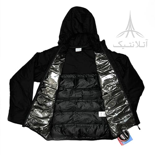 کاپشن وارداتی کلمبیا Columbia دارای تکنولوژی آمنی هیت (Omni-Heat) کلاه دار تراکم پر 650 مشکی — تصویر ۲