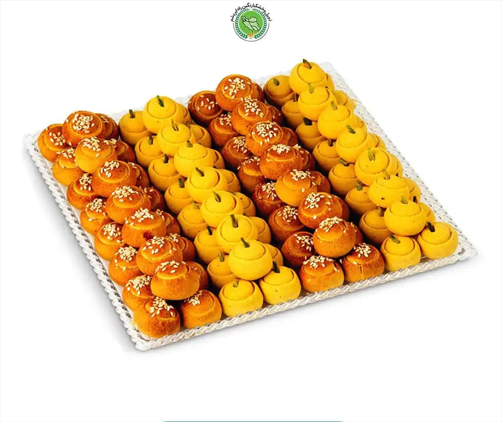 شیرینی بشقابی دو رنگ کیاتام