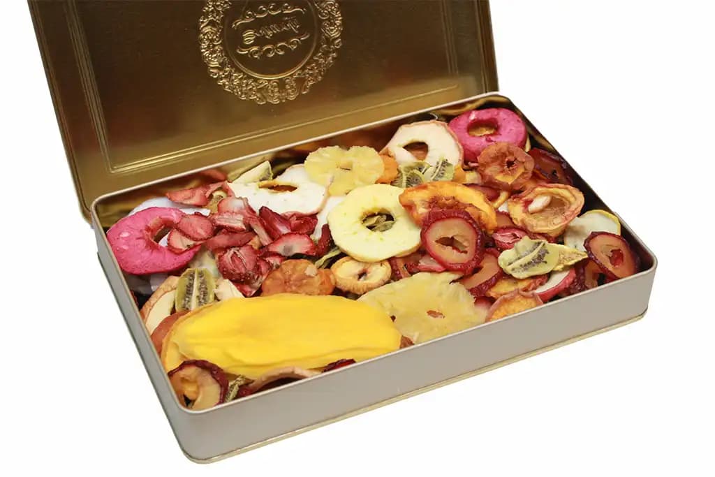 پک میوه خشک مخلوط جعبه فلزی – 500 گرمی