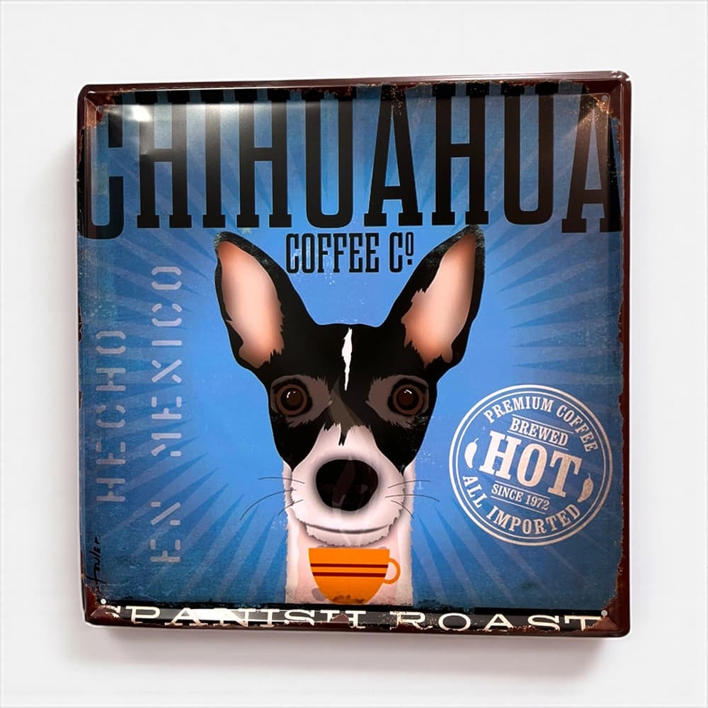 پلاک فلزی طرح Chihuahua ابعاد 30×30