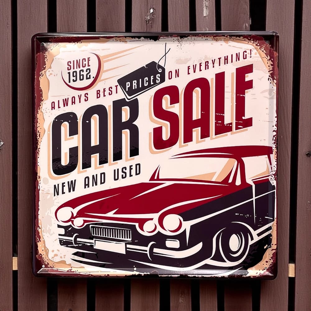 پلاک فلزی طرح Carsale ابعاد 30×30