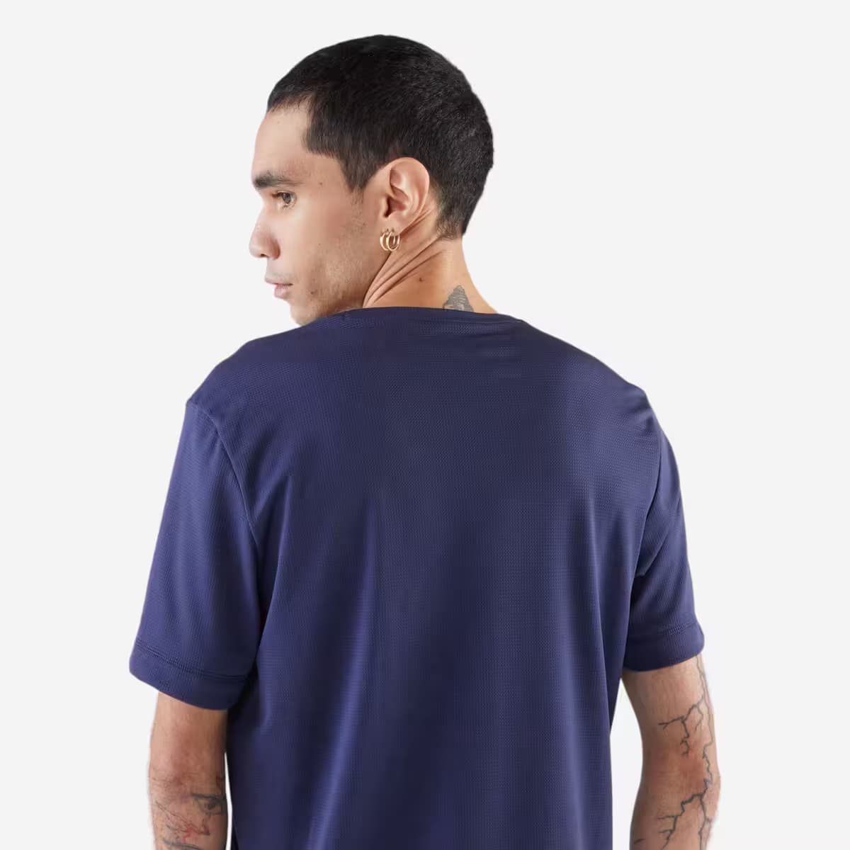 👕 تیشرت رانینگ دیکتلون Kiprun Run 100 Dry – آبی تیره (مردانه) — تصویر ۲