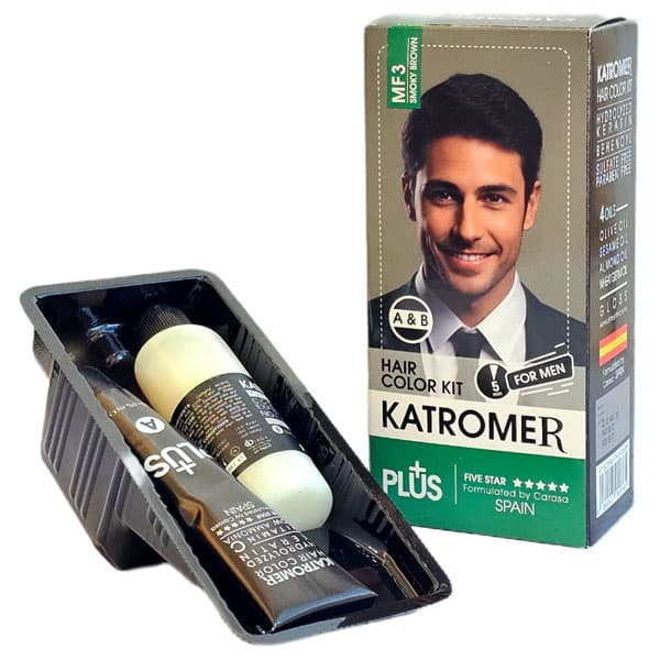 کیت رنگ موی مردانه کاترمر MF3 قهوه ای دودی