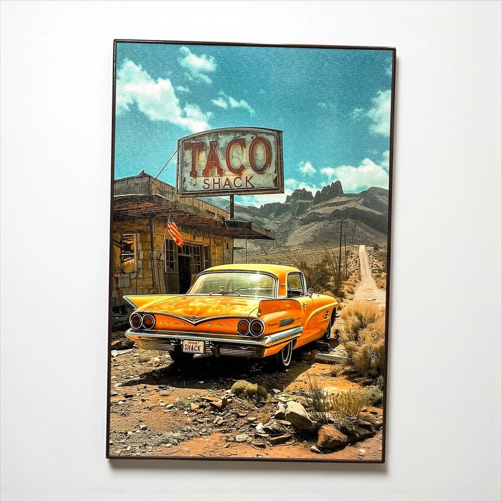 تابلو دیواری طرح Taco Shack ابعاد 40×60