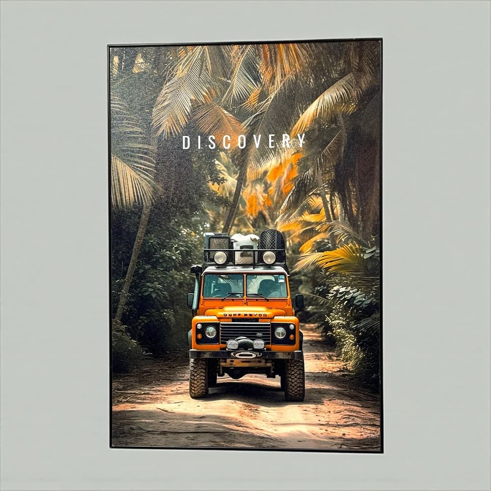 تابلو دیواری طرح ماشین آفرود Discovery ابعاد 40×60