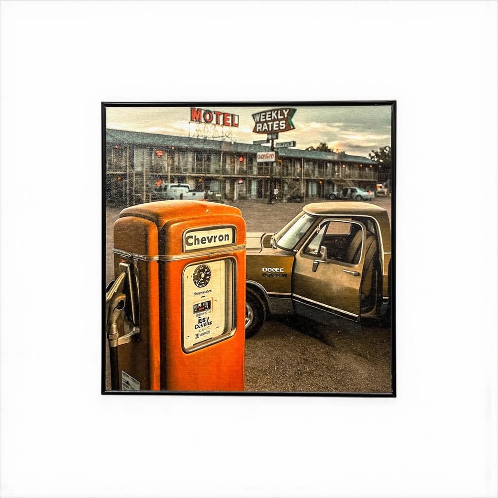 تابلو دیواری طرح Chevron and Pickup ابعاد 30×30