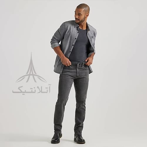 شلوار جین مردانه اورجینال برند لی LEE وارداتی مدل Men’s Extreme Motion MVP Slim Fit Tapered Jean