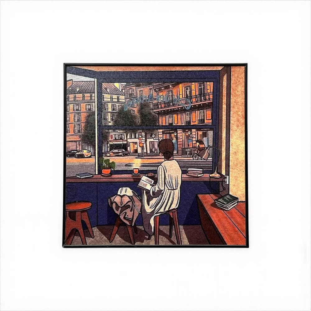 تابلو دیواری طرح CAFE view با ابعاد 30×30