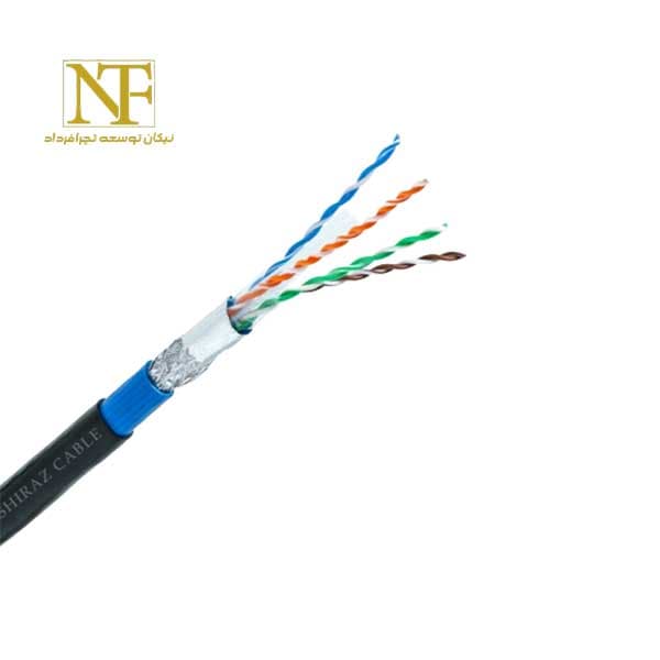 کابل شبکه CAT6 تمام مس کابل شیراز SF/UTP AWG24
