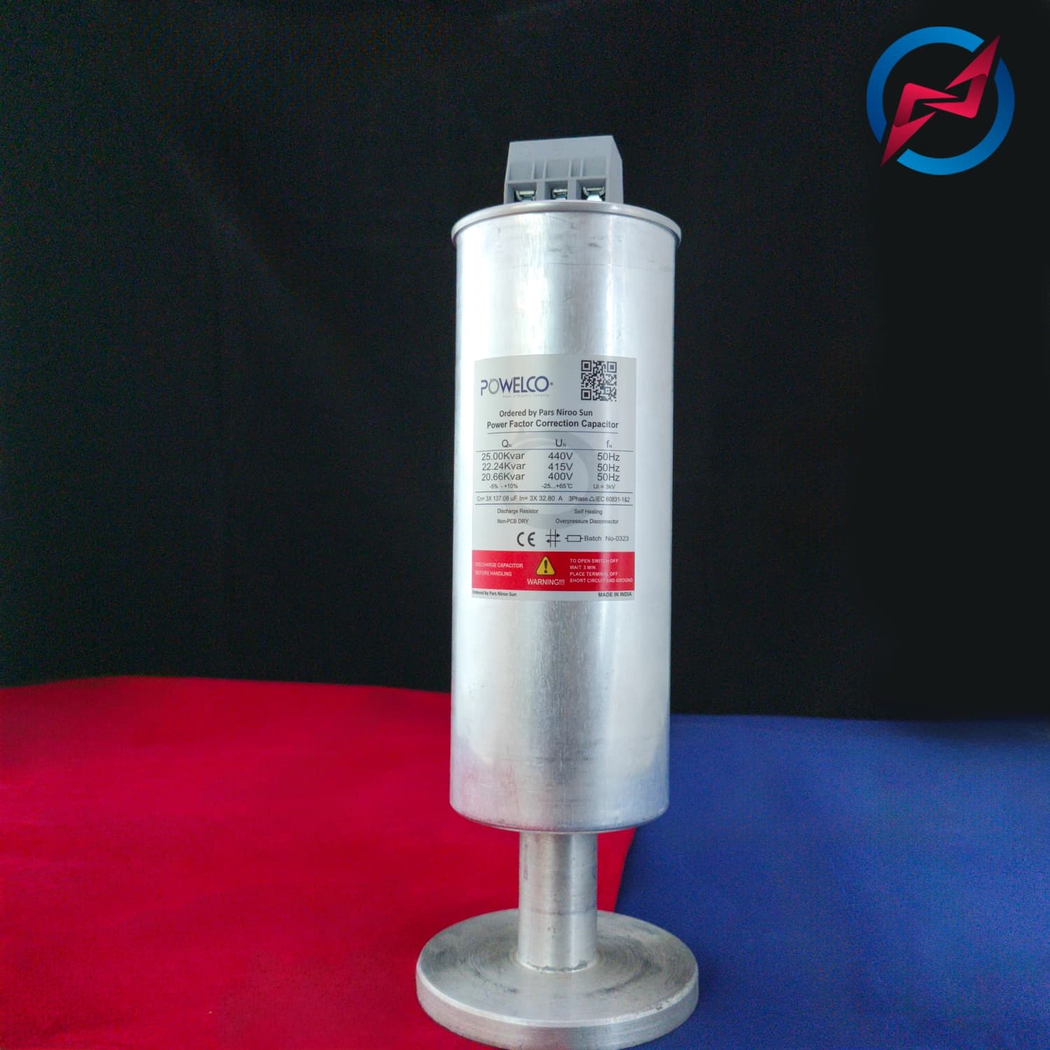 خازن خشک سیلندری POWELCO 25KVR — تصویر ۳
