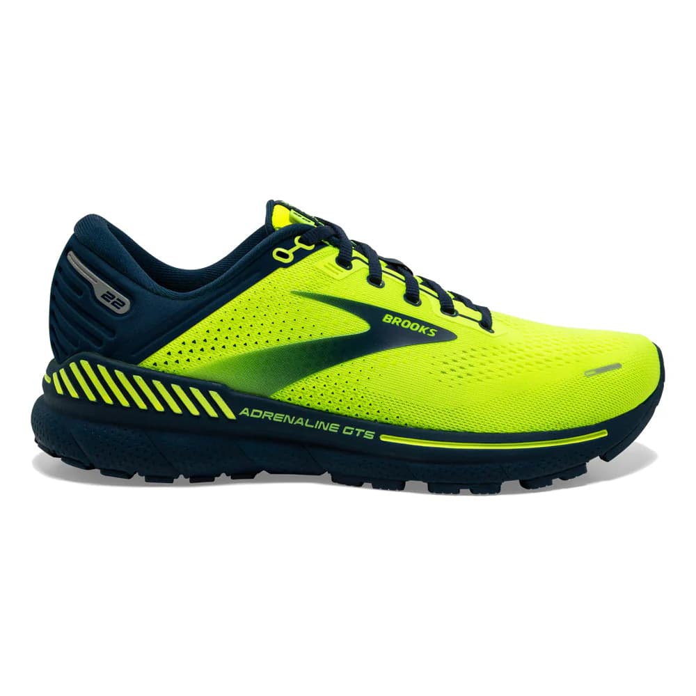🟢 Brooks Adrenaline GTS 22کفش رانینگ – رنگ Nightlife/Titan – سایز 46 EU (~US 11) | زیتون کمپ