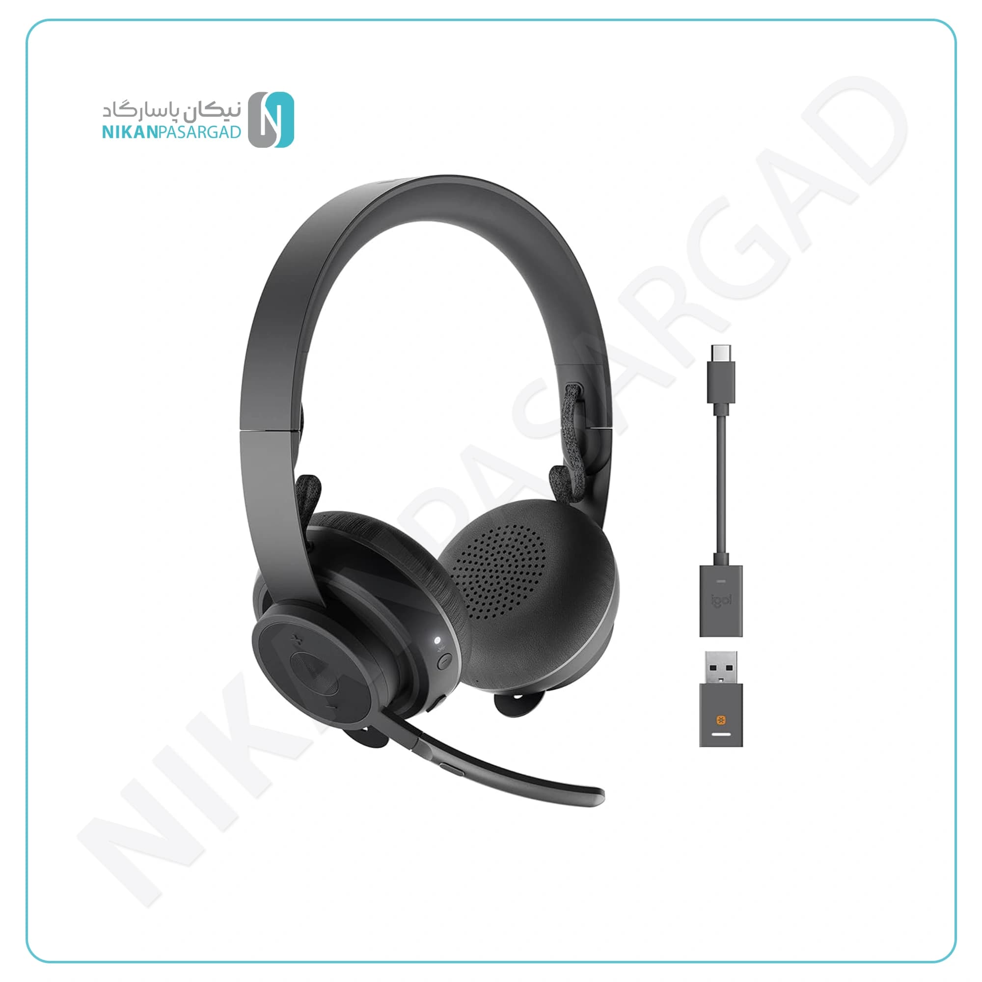 هدست بی سیم لاجیتک Logitech Zone Wireless Teams — تصویر ۴