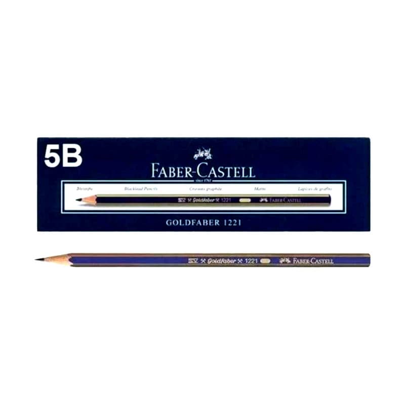 مداد طراحی فابرکاستل 5B مدل گلدفابر