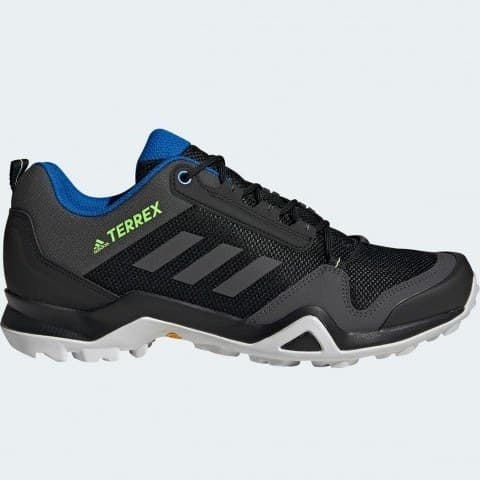 🟢Adidas Terrex EF3314کفش ترکینگ و طبیعت‌گردی اورجینال – مشکی/آبی – سایز 44 EU | زیتون کمپ