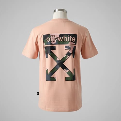 تیشرت اورجینال وارداتی Off-White آف وایت طرح نارنجی چریکی — تصویر ۲