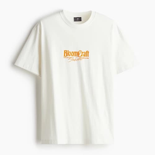 تیشرت اورجینال وارداتی H&M اچ اند ام طرح Bloom Craft