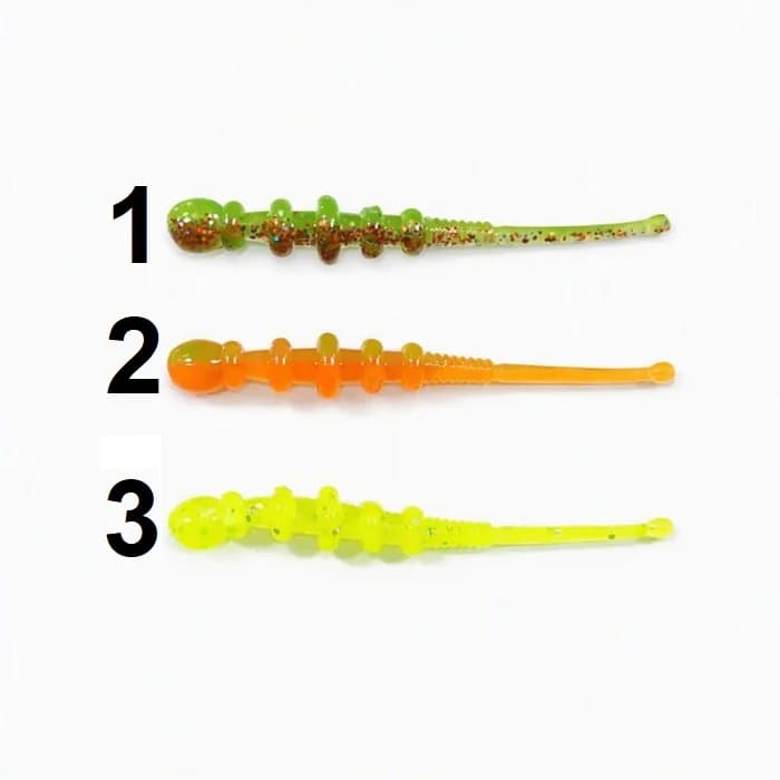 طعمه کرم ماهیگیری ریوجی RYUJI TIPSY WORM | بسته 12 عددی — تصویر ۲