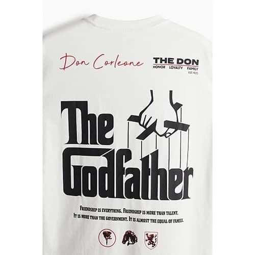 تیشرت اورجینال وارداتی H&M اچ اند ام Godfather پدرخوانده — تصویر ۳