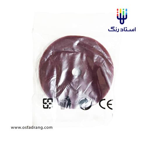 پد پولیش چسبی تخت اوربیتال (Medium Cut) لوتک پرو سایز 125 (زرشکی)