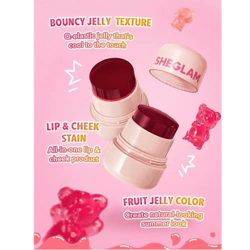 تینت ژله ای لب و گونه Sheglam مدل Coucou وزن 10 گرم — تصویر ۸
