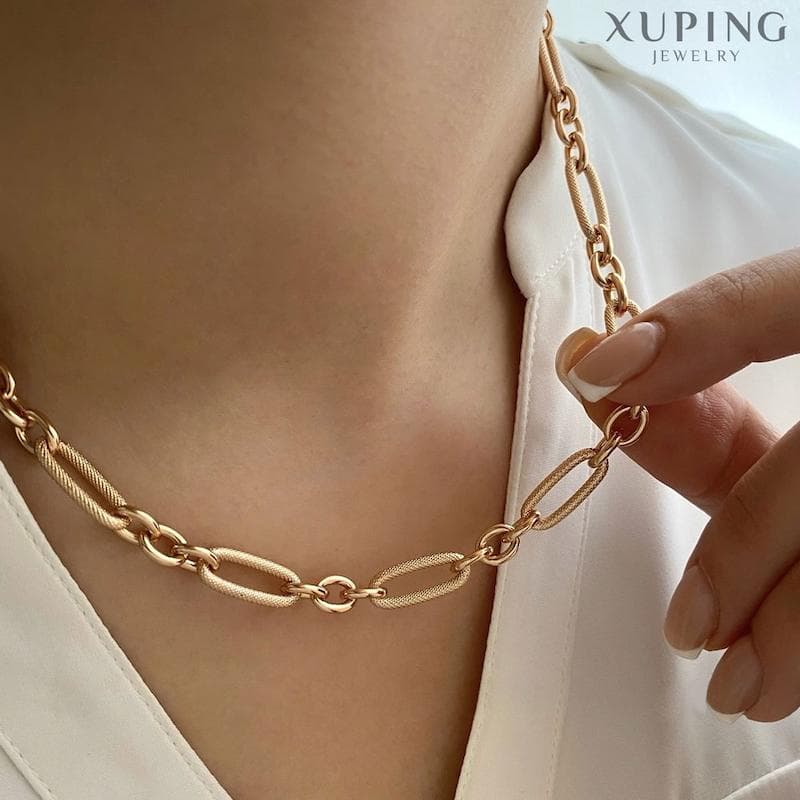 زنجیر حلقه ای طرح طلا ژوپینگ