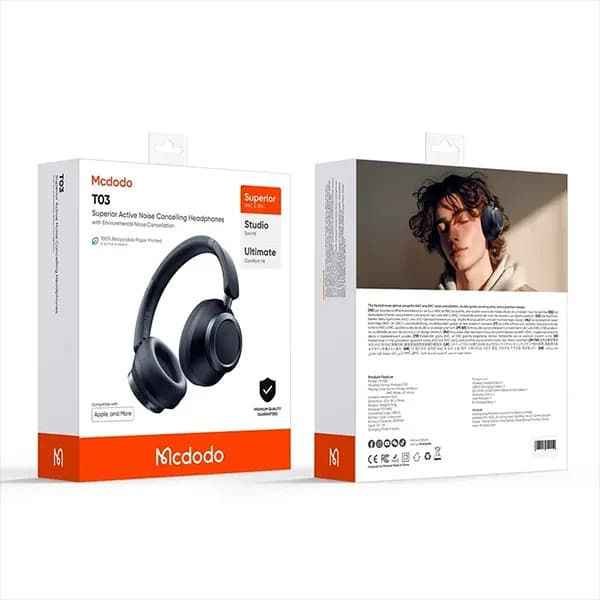 هدفون بلوتوثی مک دودو ANC مدل HP-582 — تصویر ۴