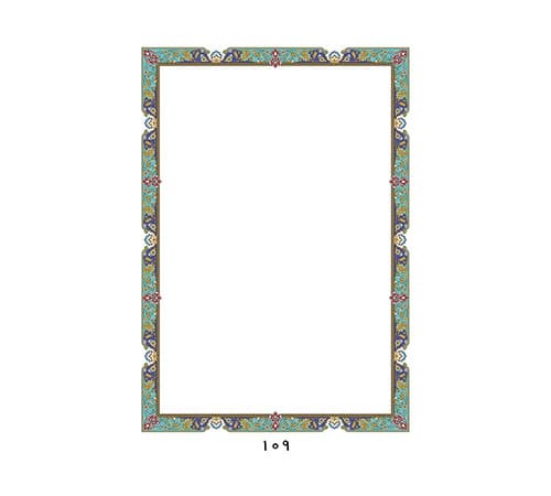 کاغذ تذهیب گلاسه A4 کد 109 بسته 100 عددی