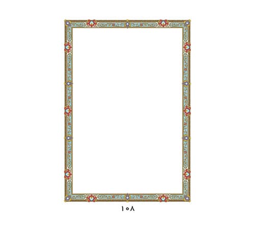 کاغذ تذهیب گلاسه A4 کد 108 بسته 100 عددی