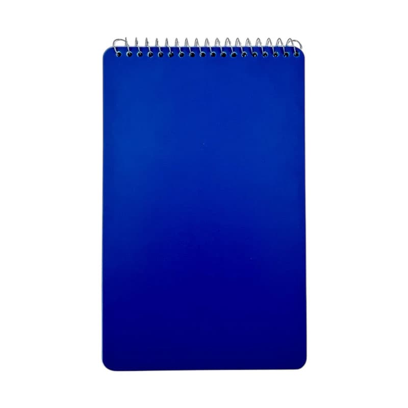 دفتر یادداشت سیمی خبرنگاری جلد طلقی سایز 22 × 14 (سایز یک ششم)
