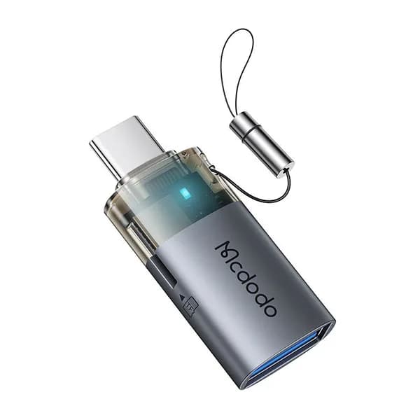 مبدل OTG یو اس بی به تایپ سی و کارتخوان میکرواسدی مک دودو مدل OT-7600 — تصویر ۲