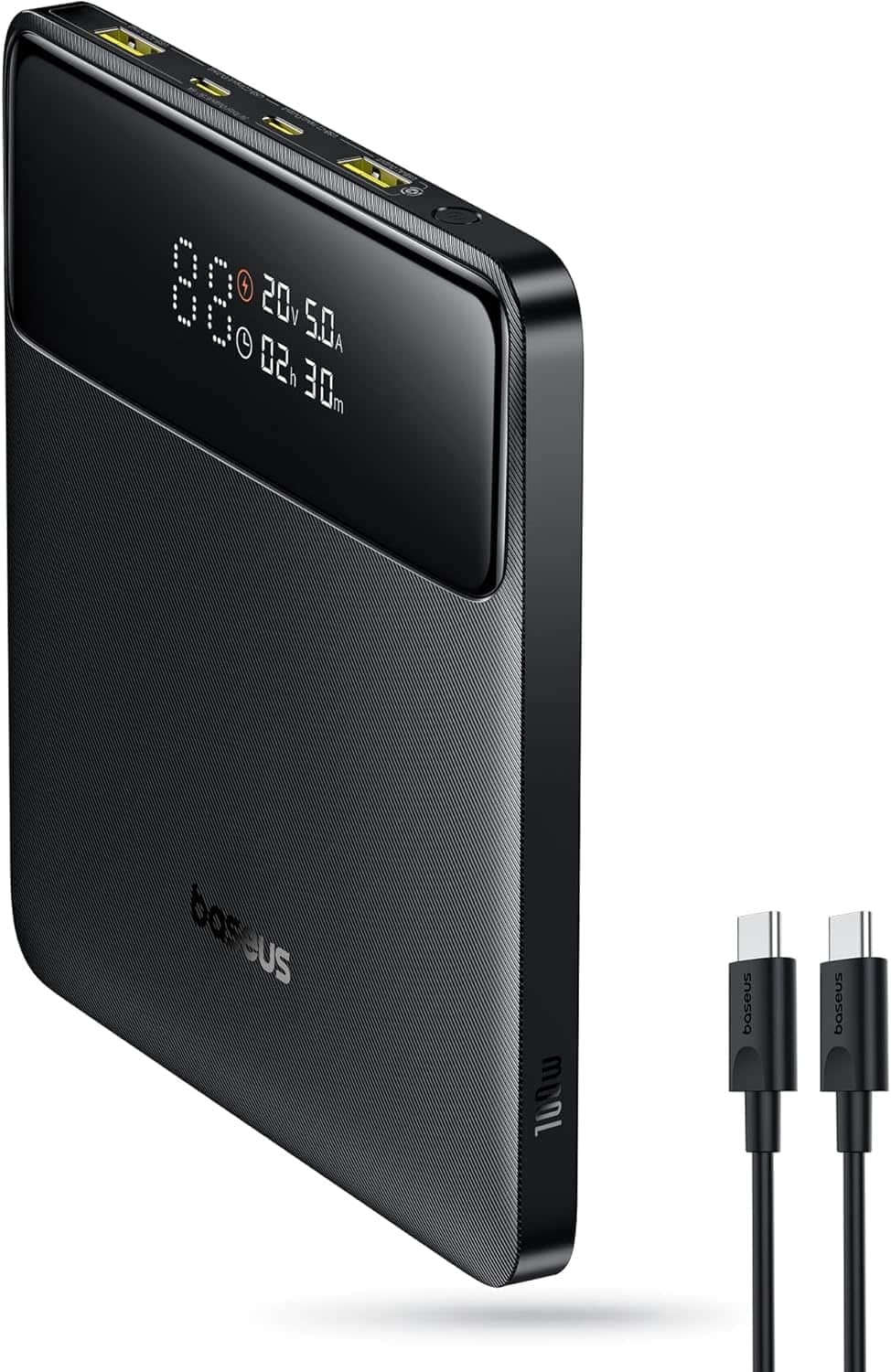 پاوربانک باسئوس مدل Blade H1 ظرفیت 20000mAh توان 100W فست شارژ لپ تاپ,گوشی به همراه کابل با گارانتی