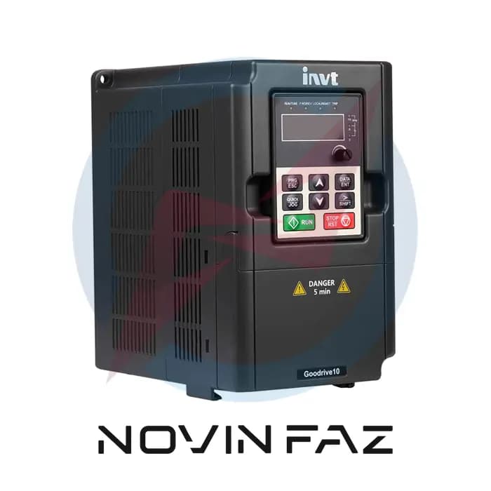 درایو (اینورتر) invt اینوت تکفاز به سه فاز توان 2.2 کیلووات GD10-2R2G-S2-B (دارای کی پد)