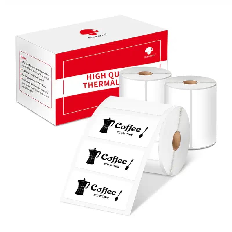 لیبل حرارتی فوممو phomemo سایز 5cm-2cm سانتی متر ۲۳۰ عددی