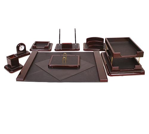 ست مدیریتی رومیزی چوبی 9 تکه کد 9002